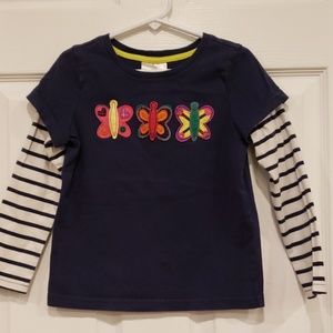 Hanna Anderson London sleeve top 5t